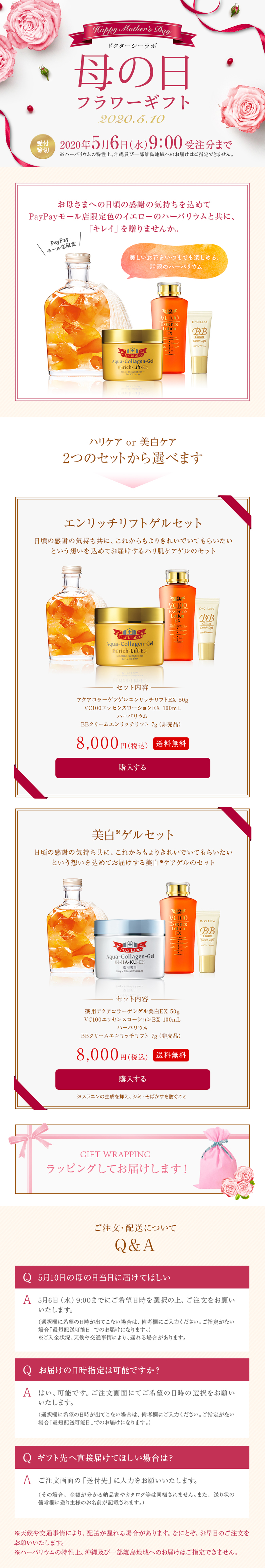 ＪＮＴＬコンシューマーヘルス株式会社様 ドクターシーラボ 母の日フラワーギフト