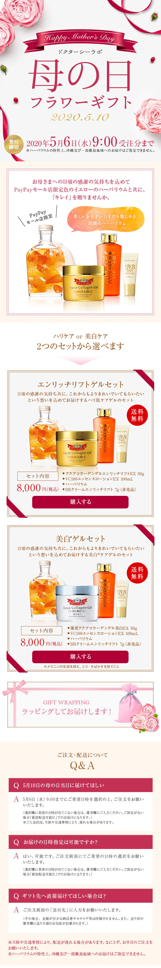 ＪＮＴＬコンシューマーヘルス株式会社様 ドクターシーラボ 母の日フラワーギフト